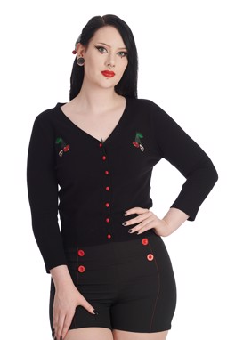 Cherry Scull Cardigan - Banned