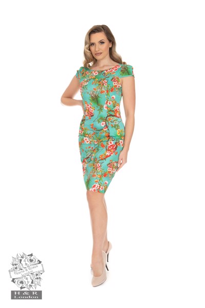 Janet Floral Wiggle dress