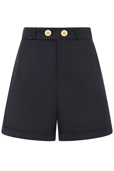 Navy June Beach Day Shorts i 40´er stil - Banned