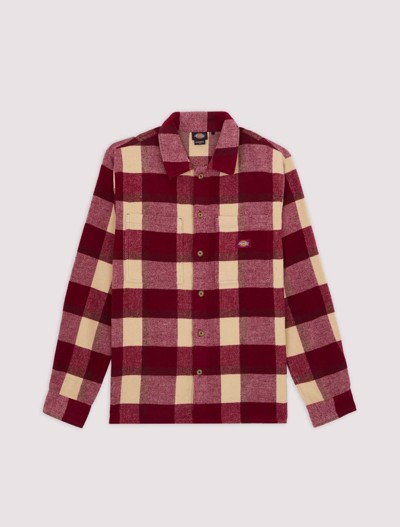 Dickies - Plaid Coaling Shirt- Brickred