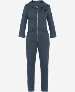 Schott Combinaison Pilote Tencel Ledere - Pacific Blue