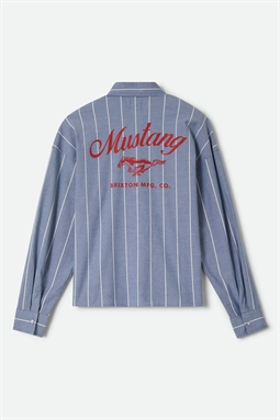 BRIXTON - FORD MUSTANG SALLY L/S - BLUE CHAMBRAY/STRIPE