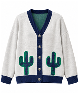 Western Cactus Cardigan