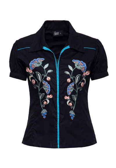 Western Bluse - Queen Kerosin